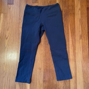 KIRA GRACE | blue gray cropped leggings S